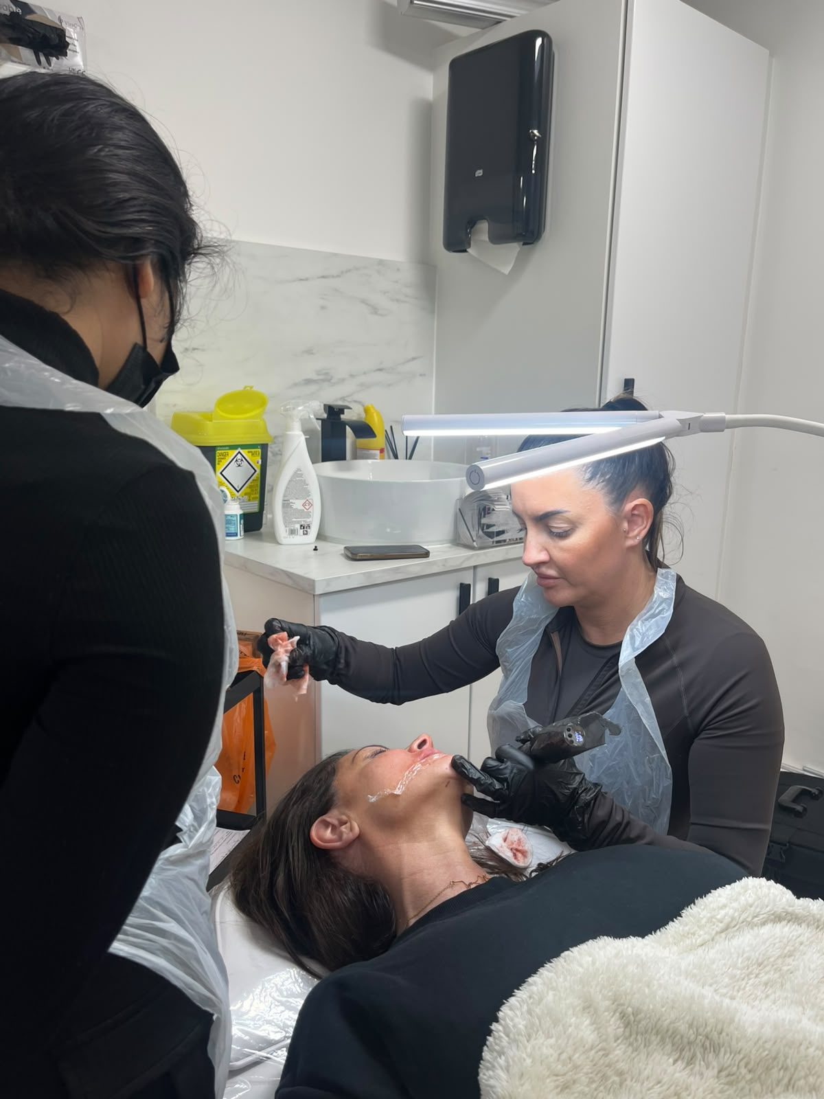 Treatment in progress at KL Beauty Clinic